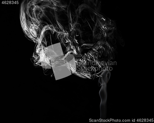 Image of Cigarette smoke forming a skull shape