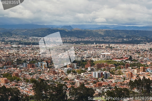 Image of Cuenca, Ecuador, aerial view frome drone