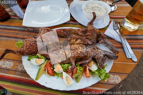 Image of Guinea pig served on a plate