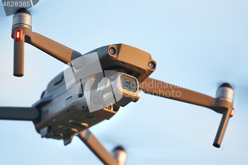 Image of Drone flying outdoors