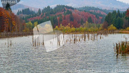 Image of Autumn mountain lake