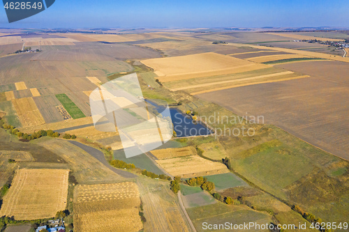 Image of Coutryside aerial landscape in autumn