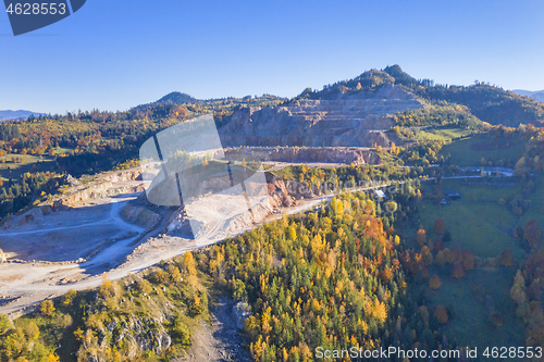 Image of Mountain exploitation of quarries