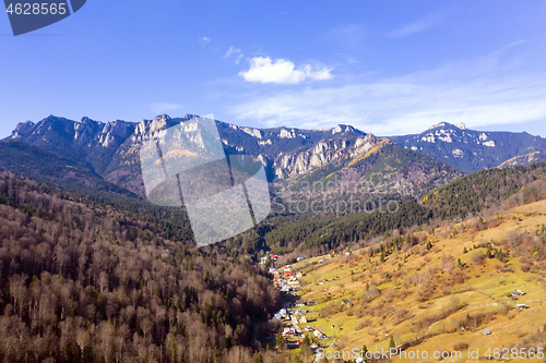 Image of Mountain resort on valley