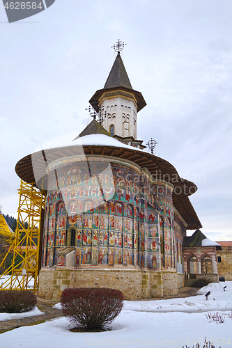 Image of Sucevita painted church in Bukovina