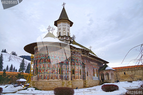 Image of Sucevita painted orthodox monastery church