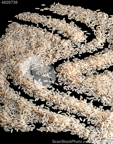 Image of Abstract background scattered dry rice