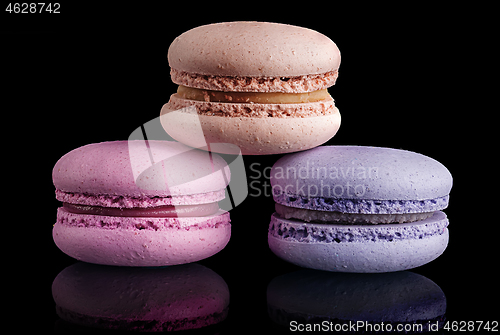 Image of Tree colorful macaroons in pyramid