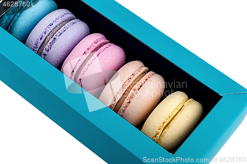 Image of Macaroons in gift box rotated