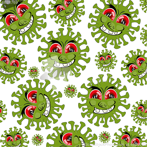 Image of Vector illustration to infections coronavirus decorative background