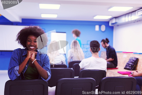 Image of Portrait informal African American business woman