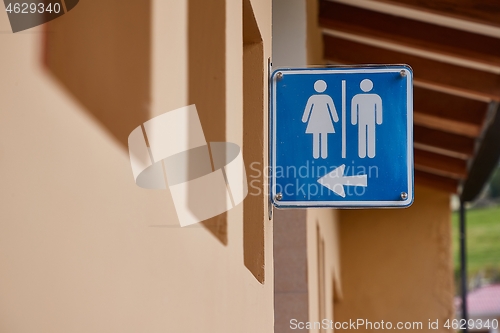 Image of Toilet signs for male and female