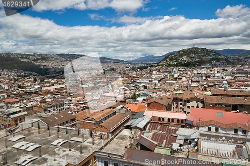 Image of Quito, Ecudador city panorama