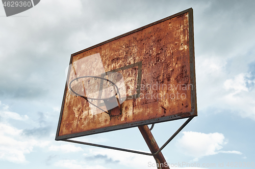 Image of Abandoned Basketball Dunk Corroded