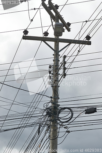 Image of Electric line post