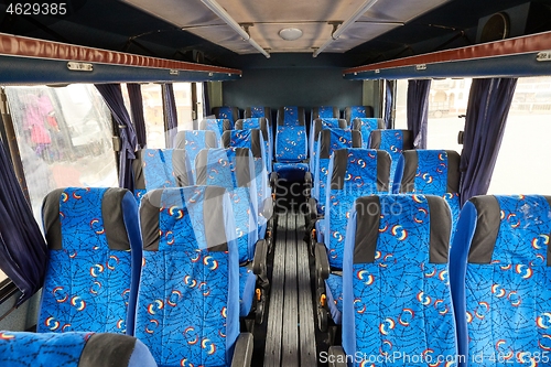 Image of Bus interior seats