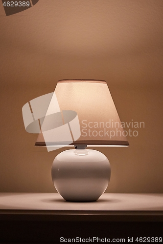 Image of Lamp on a nightstand