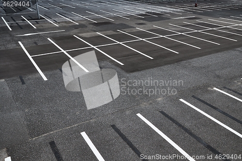 Image of Empty parking spaces