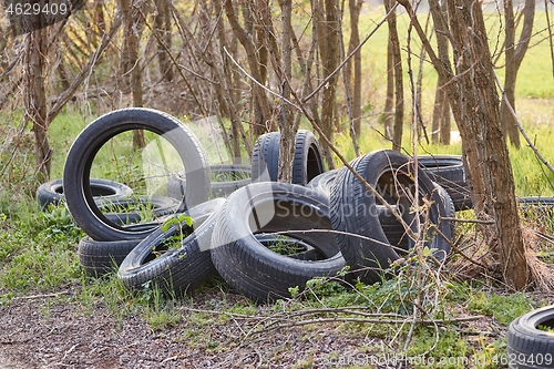 Image of Tyres trown away