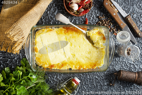 Image of baked mashed potato