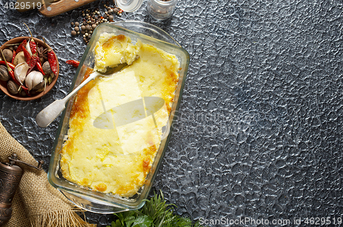 Image of baked mashed potato