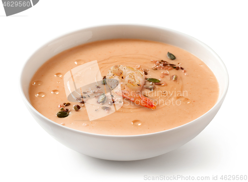 Image of bowl of vegetable cream soup