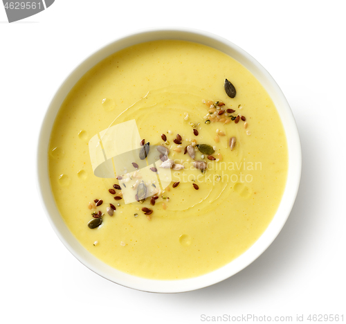 Image of bowl of vegetable cream soup