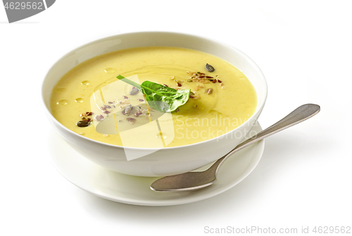 Image of bowl of vegetable cream soup