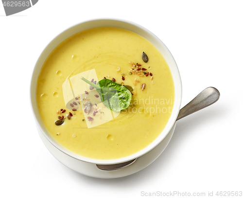 Image of bowl of vegetable cream soup