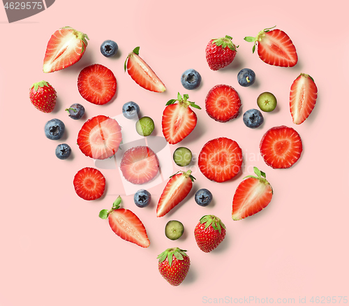 Image of heart shaped fruits