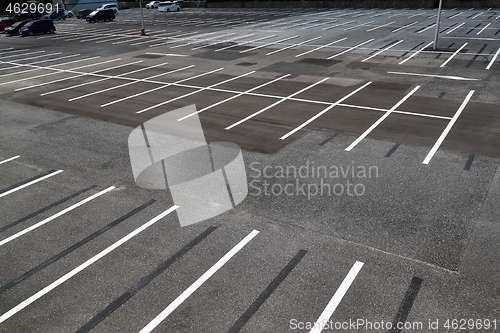 Image of Empty parking spaces