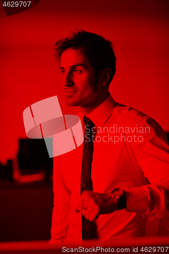 Image of young businessman at office