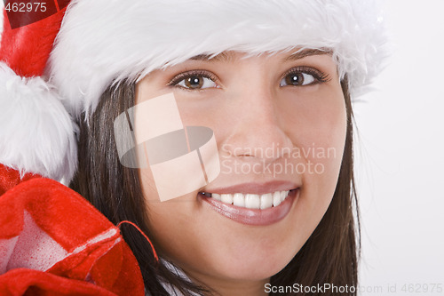 Image of Santa girl portrait