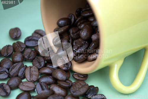 Image of Brazilian coffee grains in a cup