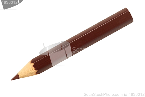Image of Brown pencil on white