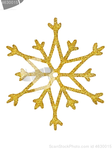 Image of Christmas snowflake on white