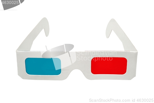 Image of 3D glasses on white
