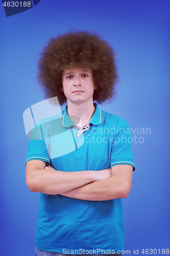 Image of Man with funky hairstyle