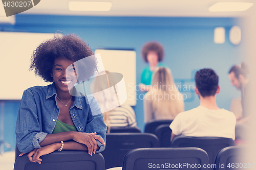 Image of Portrait informal African American business woman