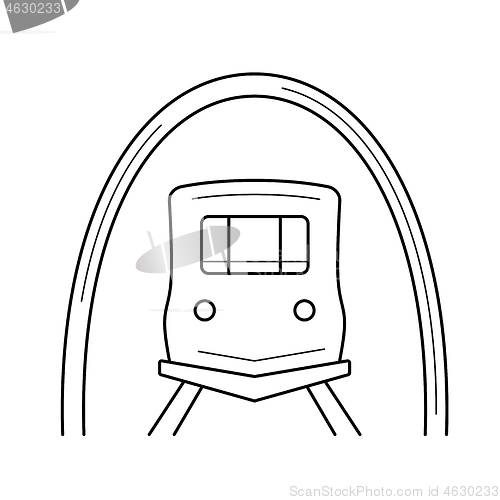 Image of Subway line icon.