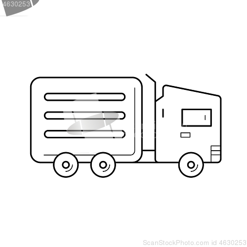 Image of Refrigerator van line icon.
