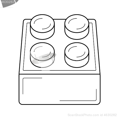 Image of Module line icon.