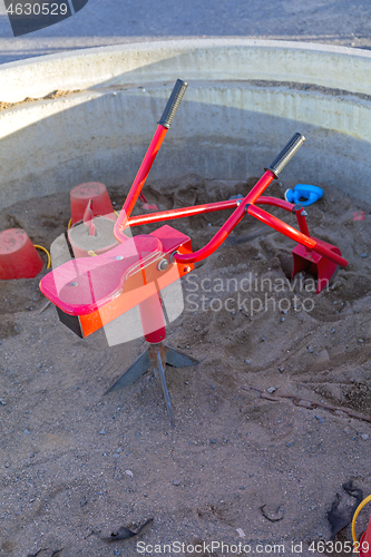 Image of Red Metal Sandpit Digger