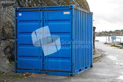 Image of Blue Cargo Container