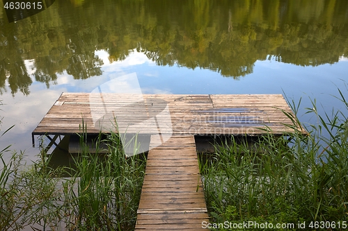 Image of Lakeside pier detail