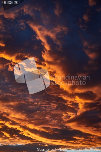 Image of Sunset sky clouds