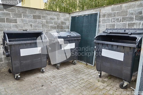 Image of Dumpster garbage bin containers