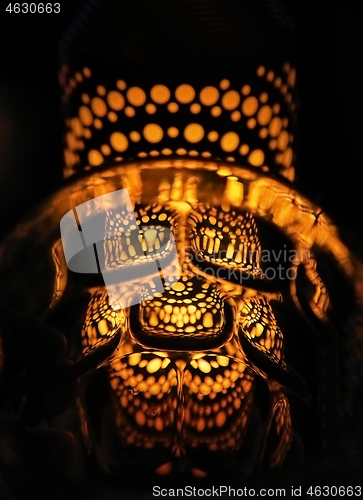 Image of Abstract light creature glowing in the dark