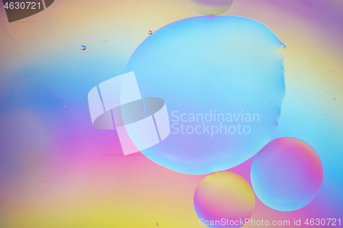 Image of Rainbow abstract background picture made with oil, water and soap