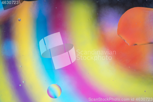 Image of Rainbow abstract background picture made with oil, water and soap